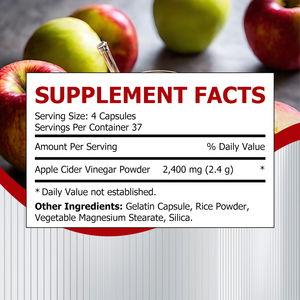 Hot Selling Apple Cider Vinegar Dietary <b>Supplement</b> Supports gut Balance and Comfort Apple Cider Capsules - Product Image 2