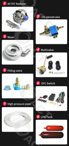 Khí thiết bị cho xe GPL 3th thế hệ điểm duy nhất hệ thống Bộ dụng cụ LPG AT07 Reducer loại GPL Bộ chế hòa khí Kit và EFI Kit - Product Image 4