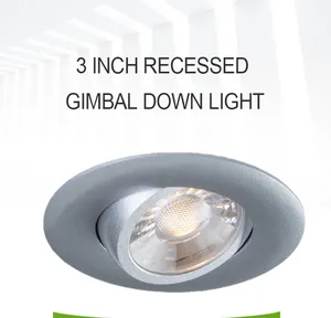 ETL ES 3 "블랙 LED Recessed 통 및 천장 조명 3CCT/5CCT 조절 J-상자 젖은 위치