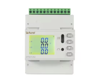 Compteur d'énergie multifonctionnel triphasé LCD Acrel sur rail DIN DTSD1352-4S RS485, compteur intelligent kWh, surveillance de l'alimentation électrique AC, télécommunications