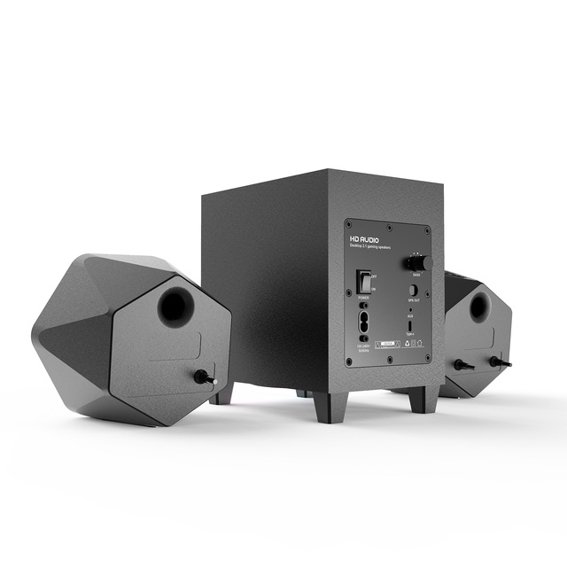 2025 New 2.1 RGB LED Mini Desktop Gaming PC Computer Speaker with Subwoofer Wireless USB BT Changeable Speakers