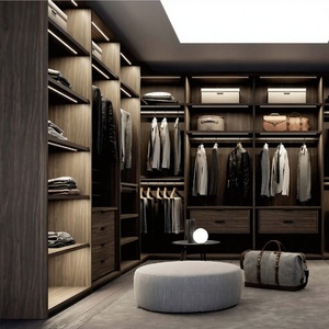 Armario Plegable de Madera Maciza de Estilo Europeo Moderno JY con Características Ajustables para Dormitorio, Hogar, Hotel, Villa - RTA Direct - Product Image 1