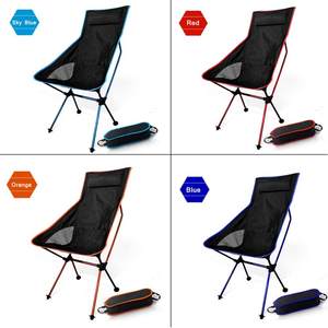 Sac à dos de plage en aluminium, noir, durable, sac à dos pliable ultraléger, chaise de <span class=keywords><strong>camping</strong></span> en plein air - Product Image 4