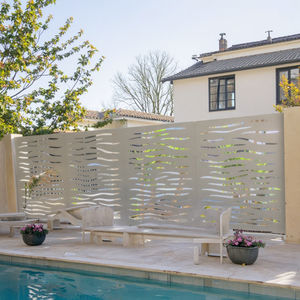 Enrejado de pantalla de acero cortado con láser para jardín al aire libre Valla DE PRIVACIDAD Hermosa valla decorativa para patio trasero para villa residencial - Product Image 6