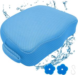 Siège <span class=keywords><strong>rehausseur</strong></span> de spa gris robuste et de soutien, à drainage rapide, en maille 3D, pour spa et piscine intérieure/extérieure, usage adulte, découpe personnalisable - Product Image 4
