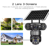 Caméra solaire intelligente QL19 8W 6MP étanche avec audio bidirectionnel 4G/WiFi, vision nocturne couleur et stockage cloud