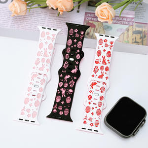 Correa <span class=keywords><strong>de</strong></span> Reloj con Diseño <span class=keywords><strong>de</strong></span> Conejo <span class=keywords><strong>de</strong></span> Pascua Tallado con Láser <span class=keywords><strong>de</strong></span> Doble Color para <span class=keywords><strong>Apple</strong></span> <span class=keywords><strong>Watch</strong></span>, Compatible con las Series 11, 10, 9, 8, 7, 6, 5, 4, SE, Ultra 2, 3 - Product Image 3