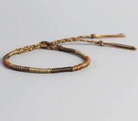 Nouveau Bracelet personnalisé en corde colorée Simple, Bracelets ethniques tissés à la main pour femmes