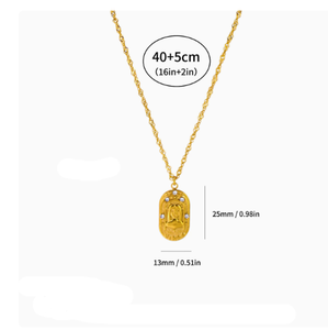 Collar <span class=keywords><strong>de</strong></span> Acero Inoxidable Constelación para Hombre y Mujer, Estilo Étnico, Collar para Pareja, Accesorios Transfronterizos - Product Image 6