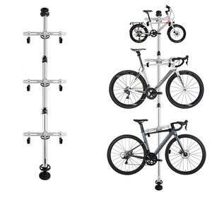 Soporte de Almacenamiento Ajustable por Gravedad para Bicicletas - Seguro para Colgar Bicicletas de Montaña y Carretera en el Garaje o en Casa - Product Image 1
