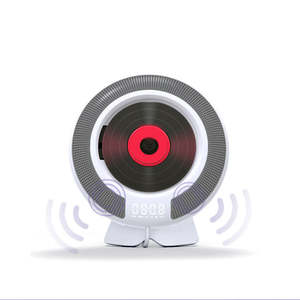 Reproductor de CD de Pared con Forma de Disco Redondo en Oferta, con Bluetooth 5.0, Radio FM, Control Remoto, Altavoces Dobles, Batería Recargable para el Hogar - Product Image 1