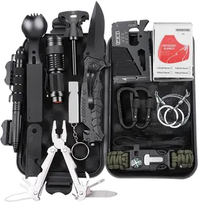 OEM 72 Giờ Khẩn Cấp Survival Kit Di Động An Toàn Cắm Trại Thể Thao Đi Bộ Đường Dài 72 Giờ Khẩn Cấp Survival Kit Với Khẩn Cấp Chăn