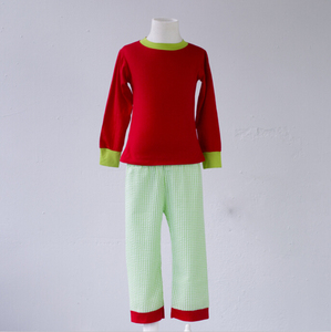 2025 Venda Quente Algodão Família Pijama Combinando Natal Saltando Pijamas Impresso Plus Size3m S-4XL Conjuntos De PJs De Manga Longa - Product Image 3