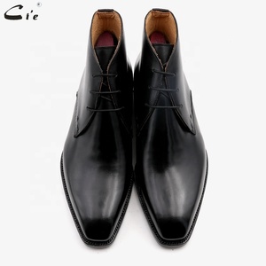 Cie A04 Stivali Chukka Personalizzati in Pelle di Vitello a Grana Piena, Stivali Classici da <span class=keywords><strong>Uomo</strong></span> con Suola Goodyear - Product Image 3