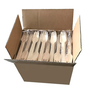 Vente en gros de fourchettes en bois biodégradables Fourchette en bois écologique Fourchette en bois jetable - Product Image 1