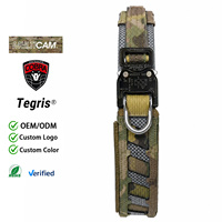 Ceinture tactique compatible MOLLE avec boucle en aluminium à dégagement rapide 18kN, anneau en D, ceinture de service pour l'extérieur