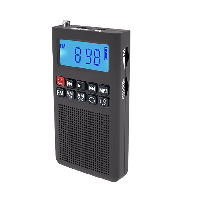 YF35 3-in-1 Portable Radio AM FM MP3 Player  - Multi-Function Excellent Reception and Rechargeable Battery