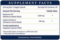 Capsules de chlorhydrate de berbérine OEM/ODM - Suppléments à base d'extraits végétaux