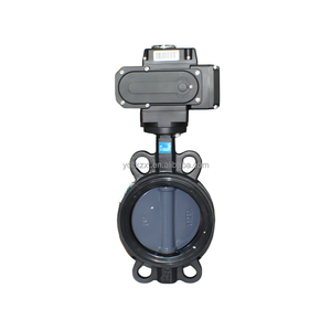 Elektrische Vlinderklep Nodulair Gietijzeren As Wafer Type Ac 220V Epdm Seat Dn200 <span class=keywords><strong>8</strong></span> Inch Snelopenende Dc 4 ~ 20ma Modulerend Water - Product Image 5