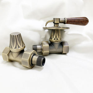 Vannes CVC 2 ou 3 voies <span class=keywords><strong>en</strong></span> laiton massif style rétro <span class=keywords><strong>pour</strong></span> radiateurs <span class=keywords><strong>en</strong></span> <span class=keywords><strong>fonte</strong></span>, pression de service 1MPA, fournies par l'usine, <span class=keywords><strong>pour</strong></span> appartements traditionnels - Product Image 5