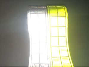 Tùy chỉnh khả năng hiển thị cao biển rô vi lăng trụ chống lạnh phản quang PVC Dây đeo băng cho may trên vest - Product Image 4