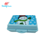 Boîte en plastique de rangement de déjeuner Portable pour enfants de haute qualité