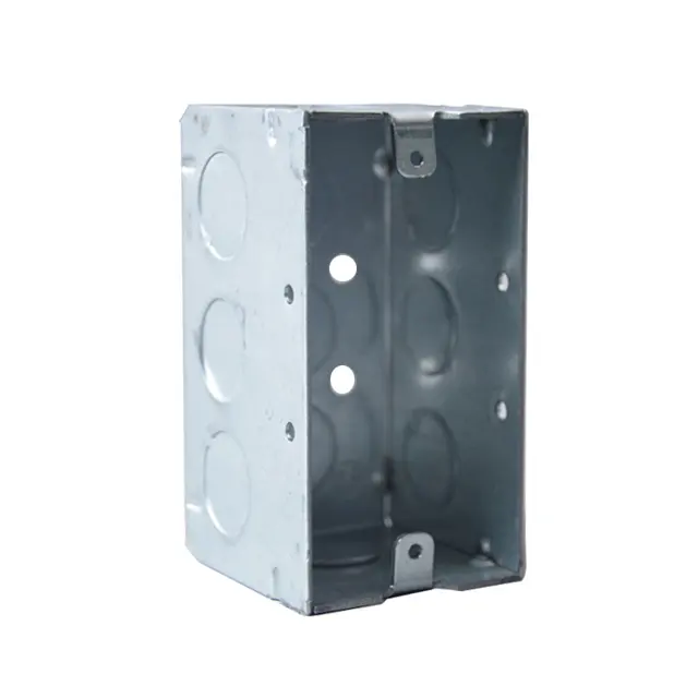 4 "X2" X2-1/8 "Ul Aprovado Handy Steel Box Extensão Desenhado Metal Junction Box Com Conduit Ko'S