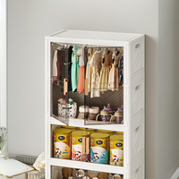 Grand organisateur de vêtements en plastique, boîte de rangement pour linge, jouets, vêtements, nouvelle collection
