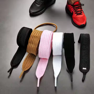 Lacets plats extra larges de 2cm à la mode Lacets de chaussures de 2cm pour baskets Dentelle colorée et élégante - Product Image 6