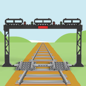 Luz Indicadora de Vía de Tren MOC4195, 68 Piezas, Serie Ciudad, Bloques de Construcción Educativos para Armar y Coleccionar, Regalo para Niños - Product Image 2