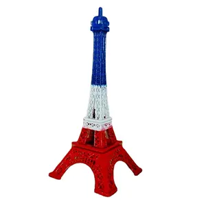 Yiwu Top Sale Metal Handicrafts France Souvenir Color Eiffel Tower Model Paris Eiffel Tower Statue for Home Decoration