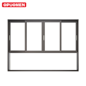 OPUOMEN Cadre en aluminium à 2 voies Isolation thermique en verre double couche Grille de fenêtre coulissante dans la conception de fenêtre - Product Image 4
