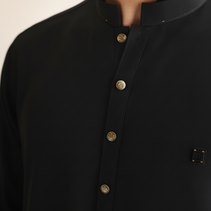 Nouveau Desghin hommes décontracté Shalwar Kameez costume fabrication professionnelle à manches longues 2 pièces ensemble avec boutons Style traditionnel - Product Image 1