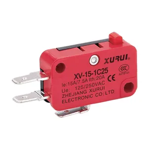 UL TUV CE Disetujui Pin Plunger Type Mikro 250V Mini Micro Switch