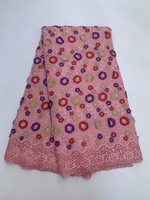 Kain Renda Fashion Tenun 3D Bunga Mewah Larut Air Grosir Katun Berkualitas Tinggi TY7036