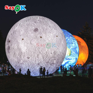 Sayok, globo de bola de planetas inflables gigantes personalizados, globo inflable tierra Luna Marte Saturno <span class=keywords><strong>planeta</strong></span> para Decoración - Product Image 1