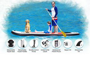 Tavola da Surf Paddle in PVC Unisex con accessori linfa per acque oceaniche SUP Surf Paddle Board per Surf in acqua - Product Image 5
