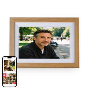 กรอบรูปดิจิตอลไม้ขนาด 10.1 นิ้ว จากโรงงานโดยตรง หน้าจอสัมผัส ความละเอียด 1280x800 กรอบรูปไม้ - Product Image 1