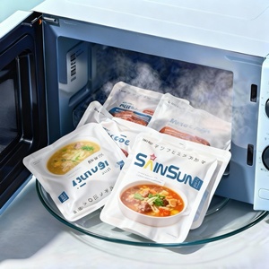 Logotipo y Código QR de Tamaño Personalizado para Rastreabilidad 135 ° Bolsa Esterilizada Apta para Microondas para Tofu, Guisos de Verduras y Comidas a Base de Plantas, Bolsa Retortable - Product Image 2