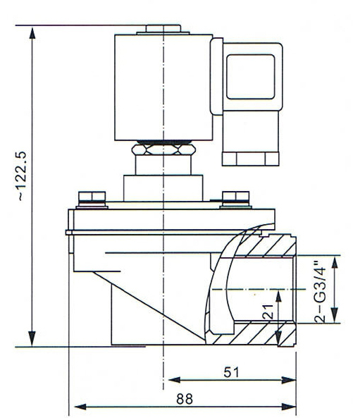 SCG353A043 3/4'' Threaded 353 Series Solenoid Diaphragm Pulse Jet Valve For Dust Collector