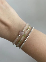 Pulsera de Perlas de Agua Dulce Naturales con Cuentas de Acero Inoxidable, Joyería Hecha a Mano, Estilo Minimalista para Mujer, Venta al Por Mayor