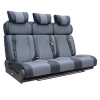 Siège-lit pour camping-car, pivotant, inclinable, réversible, certifié 3C, personnalisable, 1 à 4 places, différentes couleurs, cuir PU imperméable