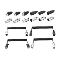 Prise de remorque PVC 2 broches 12V étanche, accessoires de remorque pour véhicules agricoles, vente chaude