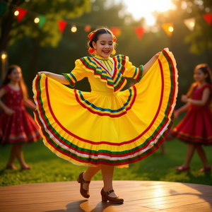 Zapatos de Danza Folclórica Angelina para Mujer, de Cuero Suave, Tacón Plano, Forro de Lona, Talla Adulto 623, para Danza Folclórica y Ballet - Product Image 2