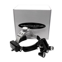 Medical Loupes 2.5X3.5x Magnifying Glass with LED Ultra-clear Spotlight for Dental and Micro Surgery