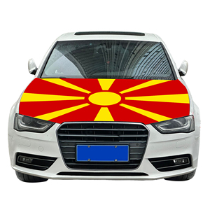 Macedonia quốc gia xe mui xe Bìa cờ xe động cơ Bìa cờ bán buôn tùy chỉnh vải đàn hồi nhà máy bán hàng trực tiếp - Product Image 6