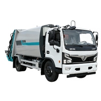 Camion per la Raccolta Rifiuti Composti da 8 Metri Cubi con Caricamento Posteriore Dongfeng Forland per Uso Comunale