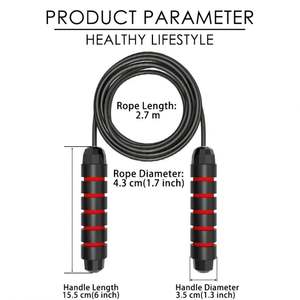 YIWU ejercicio gimnasio entrenamiento cuerpo construcción forja esponja mango saltar <span class=keywords><strong>cuerda</strong></span> ajustable saltar <span class=keywords><strong>cuerda</strong></span> cruzada - Product Image 2