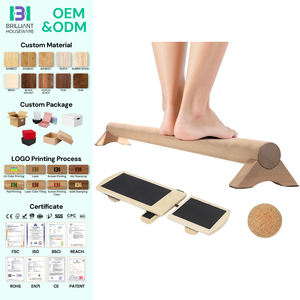 Appareil d'exercice <span class=keywords><strong>pour</strong></span> les chevilles BH, renforce l'équilibre, polyvalent, planche d'équilibre en <span class=keywords><strong>bois</strong></span> de 40 pouces <span class=keywords><strong>pour</strong></span> soulager la fasciite plantaire - Product Image 1