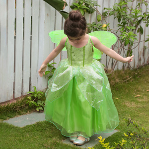 Nueva llegada niños TV película Tinkerbell Cosplay disfraz con ala niños niñas Tinkerbell Cosplay fiesta elegante princesa vestir - Product Image 4